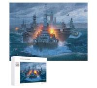 Detailed Jigsaw Puzzle for Adults, World of Warships Clans, 500 PCS