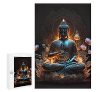 Detailed Lotus Enlightenment Statue -1 Art Puzzle for Adults, 1000 PCS, A Satisfying Project for Experienced Puzzlers, for Puzzle Fans