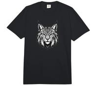 Detailed Lynx Bobcat Head Illustration Comfort Colors Adult Heavyweight T-Shirt