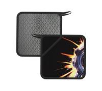 Detailed Machinery 2PCS Square Silicone Anti-scalding mat - 7.1 inches, Suitable for Frying Pans, ovens, Grills, Tea Sets