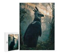 Detailed Majestic Harpy Eagle in Misty Rainforest Art Puzzle for Adults, 500 PCS, A Focused Activity for Patient Adult Puzzlers, for Indoor Play