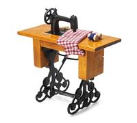 Detailed Miniature Sewing Machine Dollhouses Display Enhances Living Room Pretend Play Accessories Handcrafted Miniatures