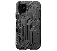 Detailed motherboard schematic with electronic circuits Case for iPhone 11