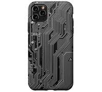 Detailed motherboard schematic with electronic circuits Case for iPhone 11 Pro Max