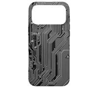 Detailed motherboard schematic with electronic circuits Case for iPhone 17 Pro Max