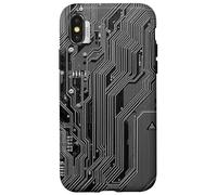 Detailed motherboard schematic with electronic circuits Case for iPhone X/XS