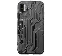 Detailed motherboard schematic with electronic circuits Case for iPhone XS Max