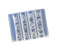 Detailed Rabbits Shaped Silicone for Nails Embroidery Jewelry Charm and Phone Cases Nail Art Silicone