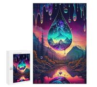 Detailed Raindrop Reflections A Dreamy Landscape Jigsaw Puzzle, 1000 PCS, for Adults, Shared Puzzle Time for Family And Friends, for Indoor Play