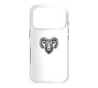 Detailed Ram Head Vector Illustration Case for iPhone 17 Pro