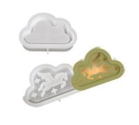 Detailed Silicone Display Ornament Mold for Making Cloud Silhouettes Lamps Great for Holiday Gifts and Home Decoration Homes Decoration Lamp Mold