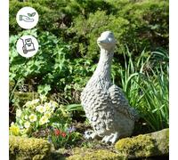 Detailed Stone Cast Goose Ornament