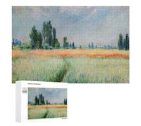Detailed The Wheat Field by Monet Art Puzzle for Adults, 1000 PCS, A Focused Activity for Patient Adult Puzzlers, for Indoor Play