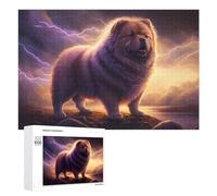 Detailed Thundering Chow Chow Majesty -2 Jigsaw Puzzle, 1000 PCS, for Adults, A Creative Way to Unwind after A Busy Day, for Cosy Nights Indoors