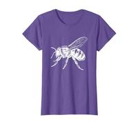 Detailed Vintage Honey Bee Drawing T-Shirt