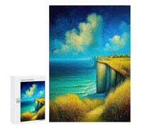 Detailed White Cliffs of Dover Jigsaw Puzzle, 300 PCS, for Adults, A Creative Way to Unwind after A Busy Day, for Creative Downtime