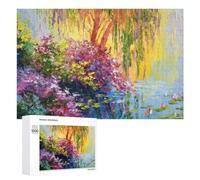 Detailed Willow by The Pond Art Puzzle for Adults, 1000 PCS, A Focused Activity for Patient Adult Puzzlers, for Quiet Evenings