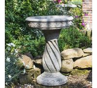 Detailed Windsor Design Stone Birdbath