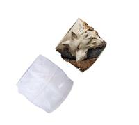 Detailed Wolf Head Silicone Craft Mold for Resin Jewelry Concrete Planter Holder and Creative Decors Projects Relief Carving Wolf Silicone Mold