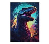 Detailed Wooden Jigsaw Puzzle for Adults, Jurassic Beast Unleashed, 500 PCS