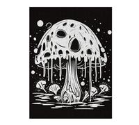 Detailed Wooden Jigsaw Puzzle for Adults, Mushroom Poison, 500 PCS