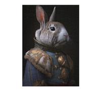 Detailed Wooden Jigsaw Puzzle for Adults, Napoleon Rabbit, 300 PCS