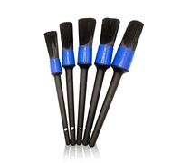 Detailing Brush Set Five Piece Kit, Durable Car Cleaning Brushes for Wheels, Engine Bay, Interior, Trim & Grilles - Metal-Free, Chemical Resistant, Long Handles, OUTLET