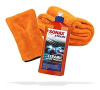 detailmate Car Wash and Dry Set | Sonax Xtreme Ceramic Active Shampoo 500 ml Car Shampoo + Microfibre Precision Glove + Nuke Guys Gamma Dryer XXL Drying Cloth for Optimal Hand Wash