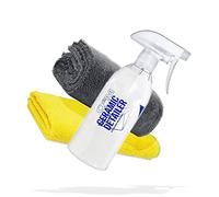 detailmate GYEON Q²M Ceramic Detailer Car Seal and Care Set 400 ml + Premium Microfibre Cloth 320 GSM 40 x 40 cm Yellow + Edgeless Super Fleece 550 GSM 40 x 40 cm Grey