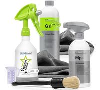 Detailmate Koch Chemie GreenStar Universal Cleaner Car Engine Cleaning Set, KWAZAR Spray, 2 Microfibre Cloths, Valet Pro Brush, Koch Chemie Motorplast Engine Container
