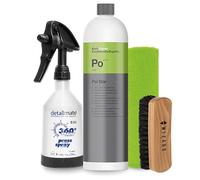 Detailmate Koch Chemie Pol Star Interior Cleaning Set Textile, Leather and Alcantar Cleaner 1 L detailmate by Kwazar Mercury PRO+ 360 Degree Spray Bottle 0.5 L, Microfibre Cloth, Upholstery and
