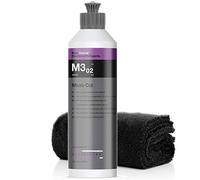 Detailmate Koch Chemie Polish Set: Koch Chemie Micro Cut M3.02 Micro Abrasive Polish Silicone-Free, 250 ml Rimless Microfibre Cloth, 40 x 40 cm, 550 GSM
