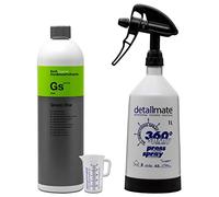 detailmate Set - Koch Chemie, Green Star Universal Cleaner, 1 L, Made by Kwazar Mercury Super Pro+ 360° Spray Bottle, Double Action Trigger, 1 Litre / Scaled 50 ml Measuring Cup