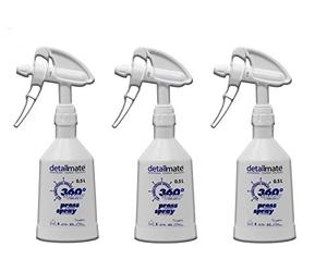 detailmate Set Made by Kwazar 3 Mercury Super Pro + 360 Degree Viton Spray Bottle, Double Action Trigger, Transparent Scale, Base, 0.5 Litre Light