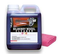 detailmate ValetPro Bilberry Wheel Cleaner 1 Litre Canister Rim Cleaner Concentrate Microfibre Cloth 40 x 40 cm
