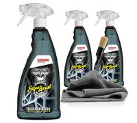 detailmate Wheel Cleaner Set - Sonax FelgenBeast Wheel Rim Cleaner, Acid-Free, 1 L + Accessories