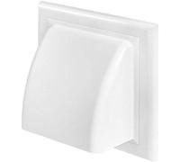 Details About Ducting Cowled Gravity Flap Outlet Cowl Air Vent Grille with Non Return Valve (125mm, White)