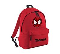 Details About Personalised Spider Boy Man Backpack - Customised School Kids Bag New York City Quality Product Stitching Padded Shoulder Straps Tension Resistant 100% Polyester (Personalised)