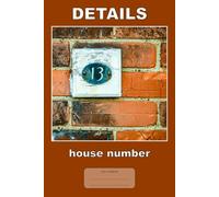 Details - house number: This is just a notebook with an original photograph taken by me, elegant wide-lined composition notebook, 98 pages, 6x9, white paper