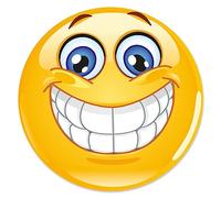 #detailverliebt Smiley Mouse Pad I DV_343 I Diameter 22 cm Round yellow yellow