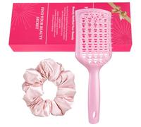 Detangle Hair Brush Vent Hairbrush Detangler Brush Threunes Set 2PCS Hair Accessories Set for Women Girls