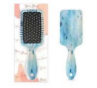 Detangle Hair Brush Women Men Hairbrush Flexible Soft Bristle Paddle Brush(Blue Spider Web)