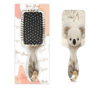 Detangle Hair Brush Women Men Hairbrush Flexible Soft Bristle Paddle Brush(Watercolor Cartoon Koala)