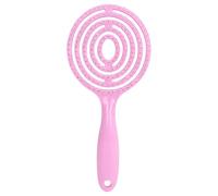 Detangler Brush - Round Paddle Vented Detangling Brush | Breathable Long Hair Styling Comb, Wet and Dry Vent Detangler Brush for Faster Blow Drying/Styling