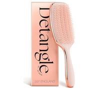 Detangling 9 Row Curly Hair Brush for Wet or Dry Styling & Shaping - Detangle Hair Brush Smooth Brush For Curly Hair Women 3c 4c Hair, Rose Gold