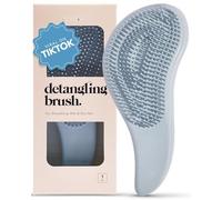 Detangling Brush for Adults & Kids - Professional Wet & Dry Hair Detangler, No Pain, Tangle Free Flexible Bristles - Easy to Hold, Shower & Travel Hair Brush, Fits All Hair Types (blue)