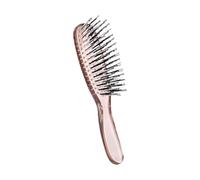 Detangling Brush - Knot Remover, Smooth Gliding Bristles, Scalp Massaging Action, Ergonomic Anti Static Styling Tool, Professional Salon Accessory, Pink Medium Handheld Size