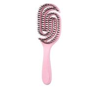 Detangling Brush - Quick Drying Styling Tool | Spiral Bristles | Anti-Static Massage Comb | Hollow Handle Attachment | for Curly Wavy Hair Women Girls Kids