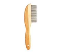 Detangling comb for dogs and cats with bamboo handle Duvoplus