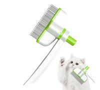 Detangling Comb for Dogs, Pet Hair Comb, Rotation Design Cat Brush for Fine Hair Loss, Easy to Release Cat Grooming Brush for Long or Short Haired Cats, Detangling Comb for Small